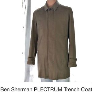 Ben Sherman Plectrum Khaki Trench Coat Size M